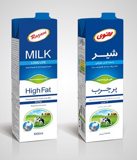 شرکت تولید کننده شیر ارگانیک پاکتی